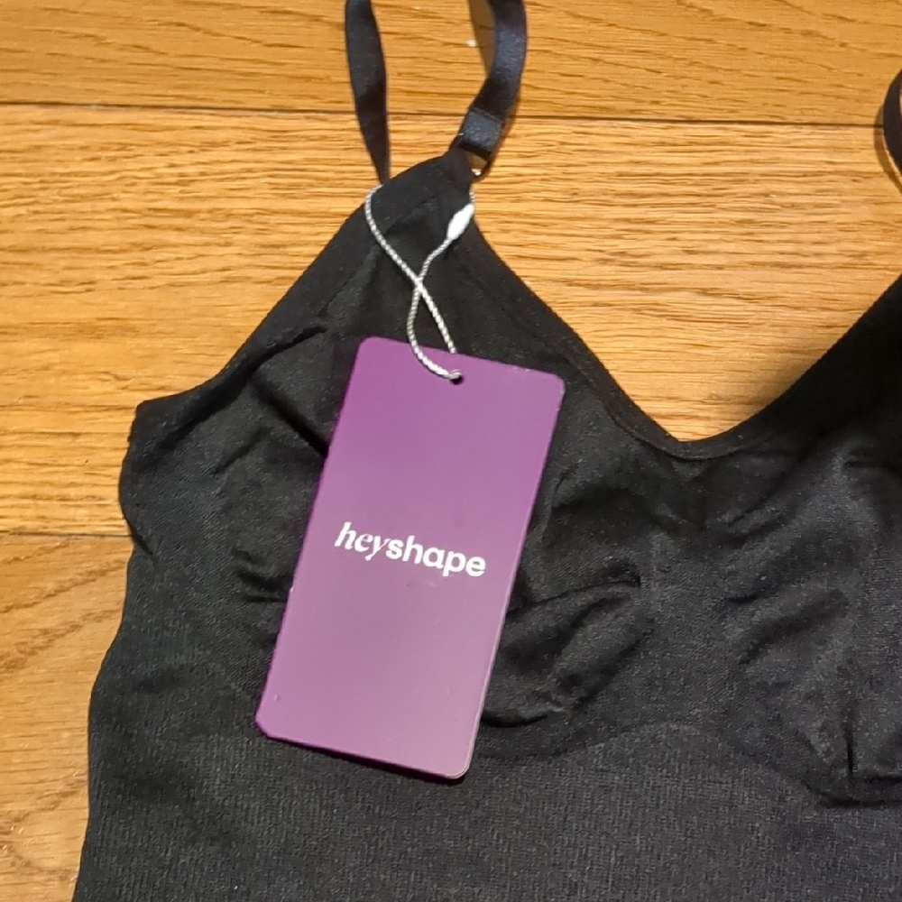 Black Bodysuit with Spaghetti Straps Sz Small - Picture 2 of 9